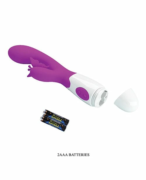Liaoyang Baile Health Care Products Vibrators Pretty Love Butterfly Kiss Rabbit - Fuchsia