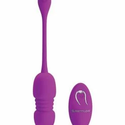 Liaoyang Baile Health Care Products Pretty Love Callieri Remote Thrusting Egg - Fuchsia Vibrators
