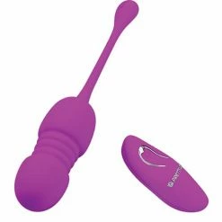 Liaoyang Baile Health Care Products Pretty Love Callieri Remote Thrusting Egg - Fuchsia Vibrators