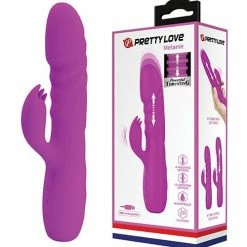 Liaoyang Baile Health Care Products Pretty Love Melanie Thrusting Rabbit - Fuchsia