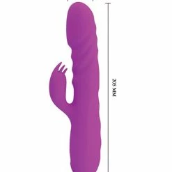 Liaoyang Baile Health Care Products Pretty Love Melanie Thrusting Rabbit - Fuchsia