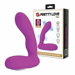 Liaoyang Baile Health Care Products Vibrators Pretty Love Piper Double Pulsation Vibe - Fuchsia