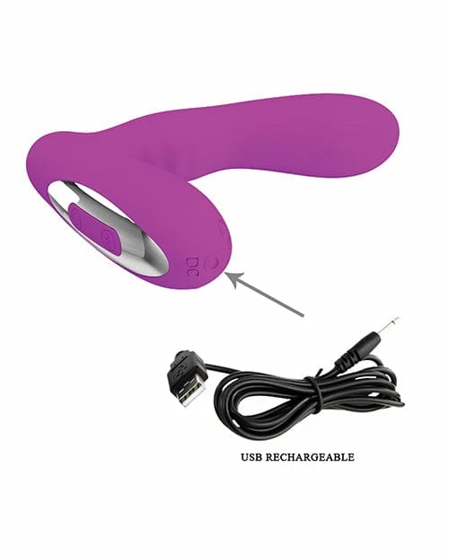 Liaoyang Baile Health Care Products Vibrators Pretty Love Piper Double Pulsation Vibe - Fuchsia