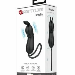 Liaoyang Baile Health Care Products Vibrators Pretty Love Rosalie Tethered Clit Stim - Black