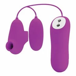 Liaoyang Baile Health Care Products Vibrators Pretty Love Suction & Vibro Bullets - Fuchsia
