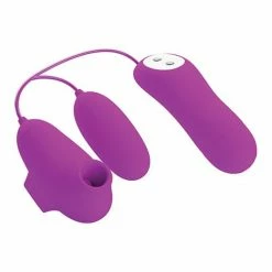 Liaoyang Baile Health Care Products Vibrators Pretty Love Suction & Vibro Bullets - Fuchsia