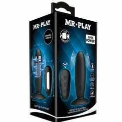 Liaoyang Baile Health Care Products Mr. Play Remote Control Vibrating Plug - Black Anal Toys
