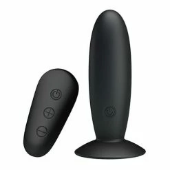 Liaoyang Baile Health Care Products Mr. Play Remote Control Vibrating Plug - Black Anal Toys