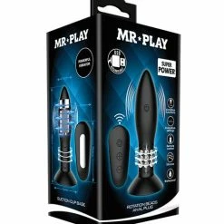 Liaoyang Baile Health Care Products Mr. Play Rotating Bead Butt Plug - Black