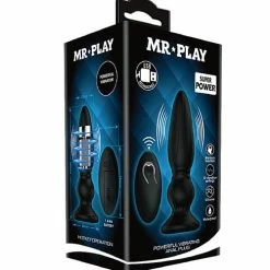 Liaoyang Baile Health Care Products Anal Toys Mr. Play Vibrating Anal Plug With Remote - Black