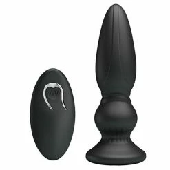 Liaoyang Baile Health Care Products Anal Toys Mr. Play Vibrating Anal Plug With Remote - Black