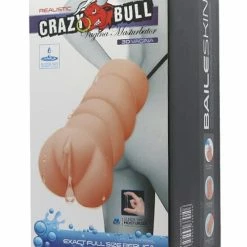 Liaoyang Baile Health Care Products Crazy Bull No Lube Vagina Masturbator Sleeve - Ivory