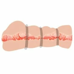 Liaoyang Baile Health Care Products Crazy Bull Pocket Pussy Masturbator Sleeve - Ivory