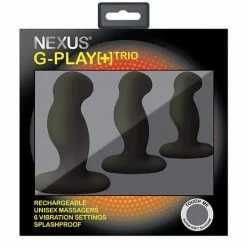 Libertybelle Marketing Nexus G Play Trio Rechargeable Massagers - Black Anal Toys