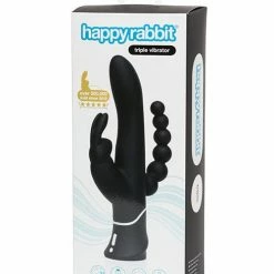 Lovehoney Anal Toys Happy Rabbit Triple Curve - Black