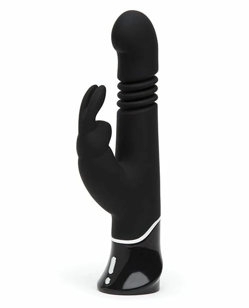 Lovehoney Fifty Shades Of Grey Greedy Girl Rechargeable Thrusting G Spot Rabbit Vibrator - Black Kink & BDSM