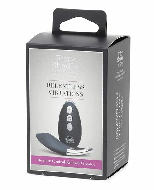 Lovehoney Fifty Shades Of Grey Relentless Vibrations Remote Control Panty Vibe - Black