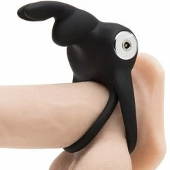 Lovehoney Happy Rabbit Love Ring Rechargeable - Black Vibrators