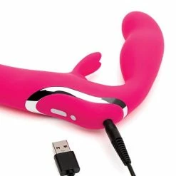 Lovehoney Happy Rabbit Strapless Strap On Rabbit Vibe - Pink