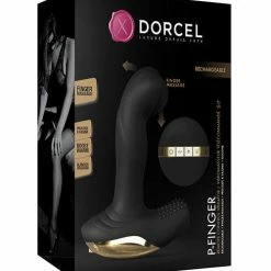 Lovely Planet Anal Toys Dorcel P-finger Come Hither - Black-Gold