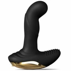 Lovely Planet Anal Toys Dorcel P-finger Come Hither - Black-Gold