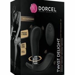 Lovely Planet Anal Toys Dorcel Twist Delight Rotating Head With Beads - Black