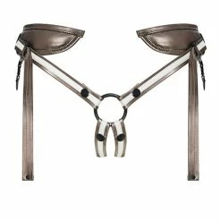 Lovely Planet Strap On Me Leatherette Harness Desirous - Bronze One Size Fits Most