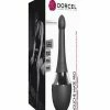 Lovely Planet Dorcel Vibrating Douche Mate Pro - Black-Silver Enemas & Douches