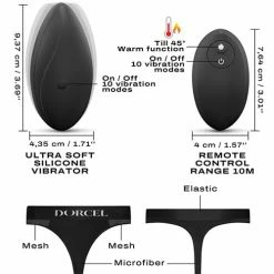 Lovely Planet Vibrators Dorcel Discreet Panty Vibe With Panty - Black