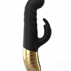 Lovely Planet Dorcel G-stormer Thrusting G Spot Rabbit - Black-Gold Vibrators