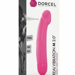 Lovely Planet Vibrators Dorcel Real Vibration M 8.6" Rechargeable - Pink