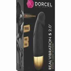 Lovely Planet Dorcel Real Vibration S 6" Rechargeable Vibrator 2.0 - Gold