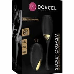 Lovely Planet Dorcel Secret Orgasm Egg - Black-Gold Vibrators