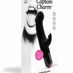 Lovely Planet Vibrators Love To Love Captain Charm Rabbit - Black