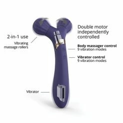 Lovely Planet Love To Love Fireball Forked Vibrator - Midnight Indigo