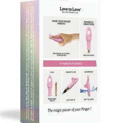 Lovely Planet Vibrators Love To Love TickleMe Finger Vibrator - Rose