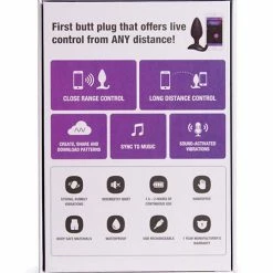 Lovense Hush 1.5" Butt Plug - Black