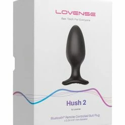 Anal Toys Lovense Hush 2 2.25" Butt Plug - Black