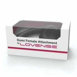 Vibrators Lovense Domi Flexible Rechargeable Mini Wand Female Attachment - Black