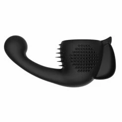 Vibrators Lovense Domi Flexible Rechargeable Mini Wand Female Attachment - Black