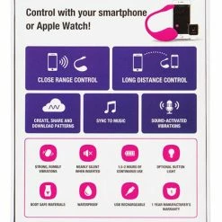 Lovense Lush 2.0 Sound Activated Vibrator - Pink