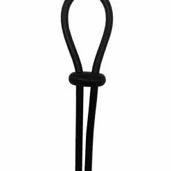 Lucom Penis Toys Rock Solid Lasso Single Adjustable Lock Black Silicone