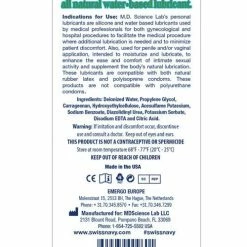 M.D. Science Lab Swiss Navy All Natural Lubricant