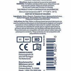 M.D. Science Lab Swiss Navy Premium Water Base Lubricant Lubes
