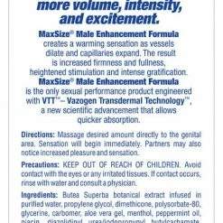 M.D. Science Lab Sexual Enhancers For Couples Max Size Male Enhancement Cream - 5 Oz. Tube