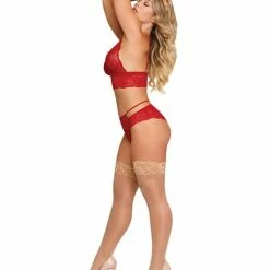 Magic Moments Int'l Lingerie Sugar & Spice Bra & Panty Red