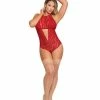 Magic Moments Int'l Sugar & Spice Teddy With Snap Crotch Red