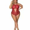 Magic Moments Int'l Sugar & Spice Teddy W-snap Crotch Red Qn
