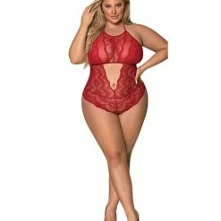 Magic Moments Int'l Sugar & Spice Teddy W-snap Crotch Red Qn