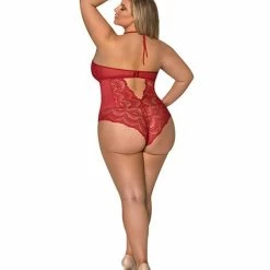 Magic Moments Int'l Sugar & Spice Teddy W-snap Crotch Red Qn